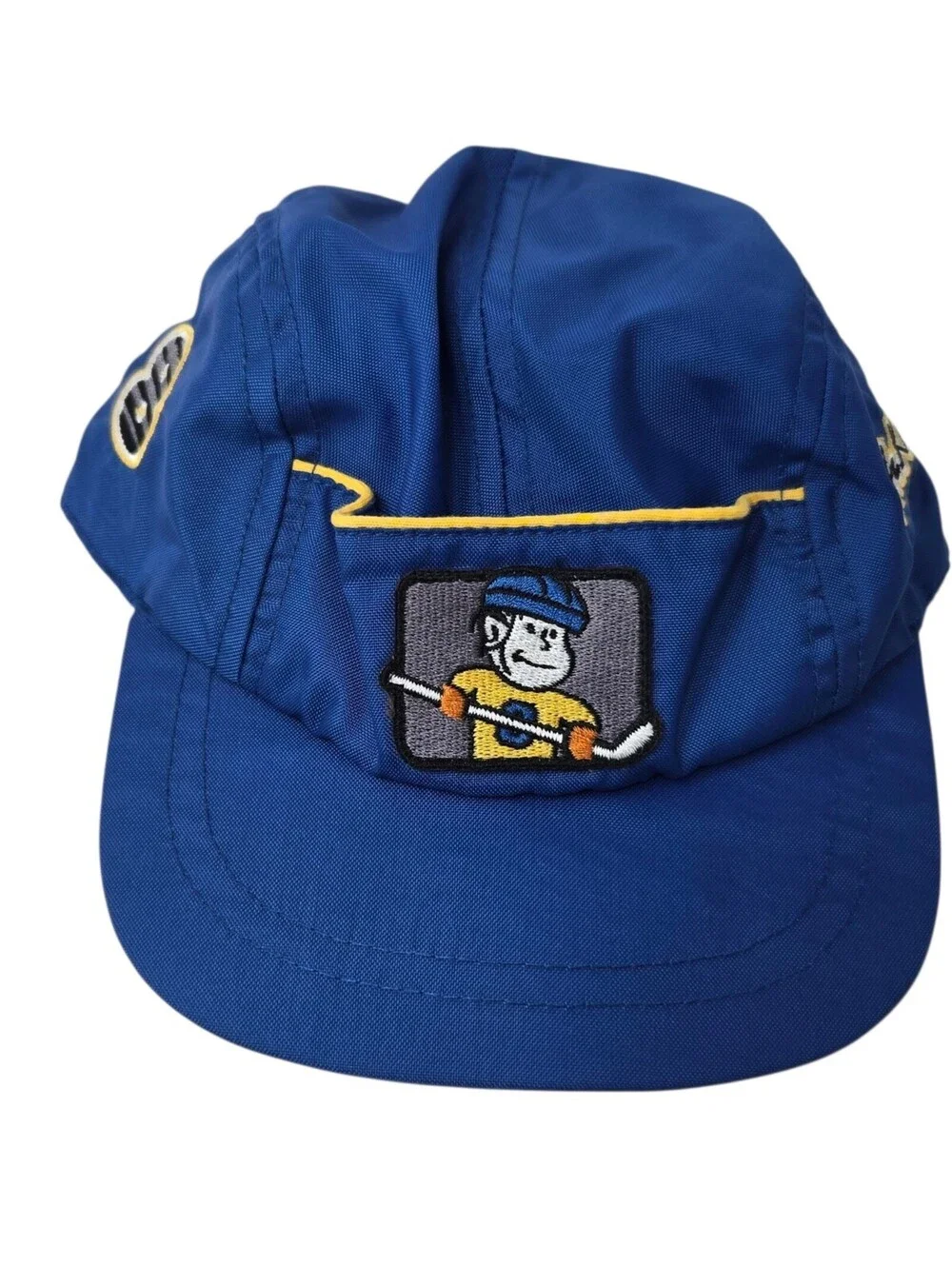Vintage Oshkosh Hat Infant Size Embroidered Blue Sports 100% Nylon